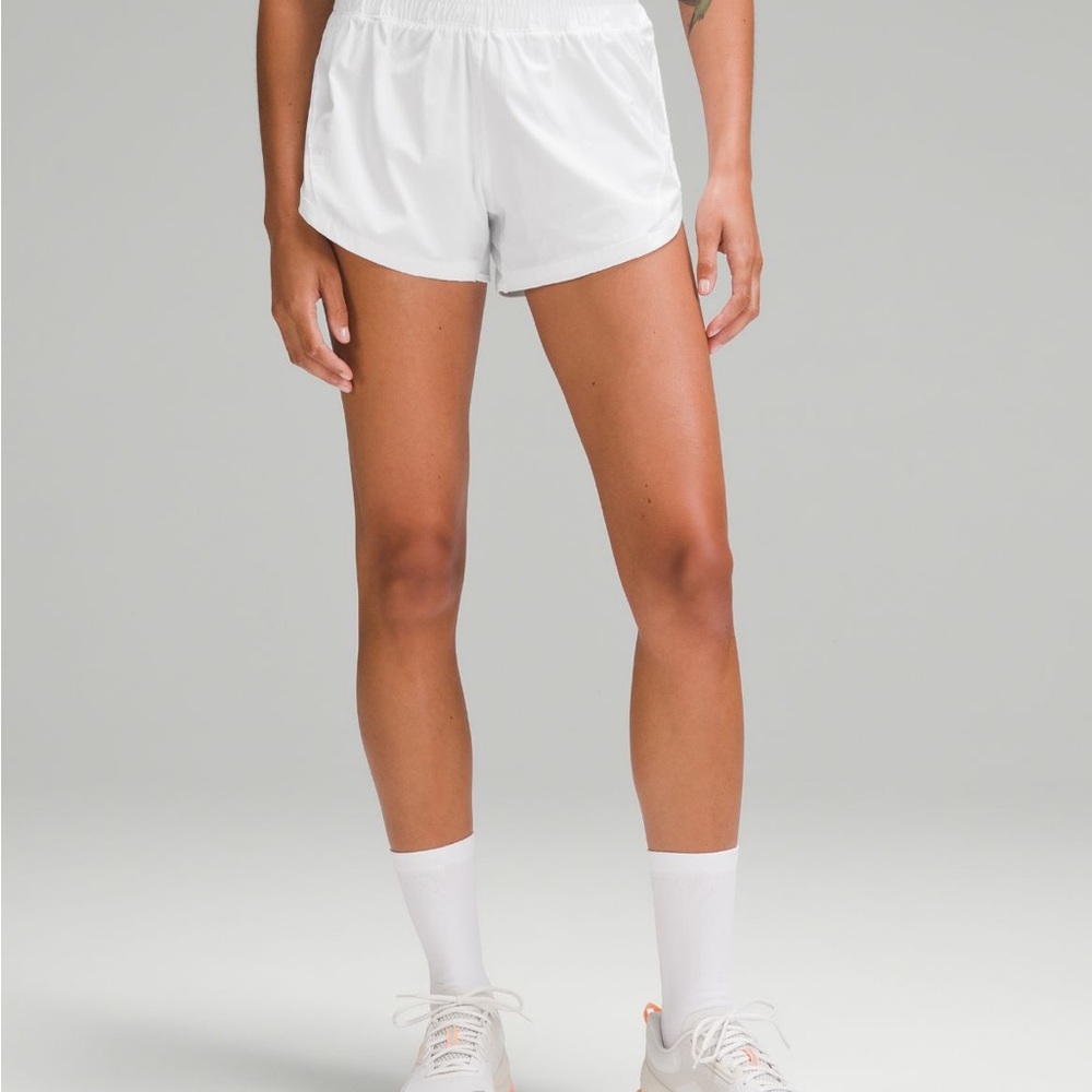 Women's White lululemon Athletic Shorts